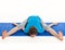 Yoga - young beautiful woman doing yoga asana excerise isolated