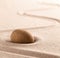 Yoga or zen Buddhism stone and sand background