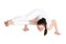 Yogi female in Eight-Angle yoga Pose
