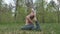 The yogi medidating in the forest