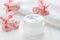 Yogurt cream natural organic beauty cosmetic product wellness and relaxation