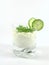 Yogurt with cucumber and watercress