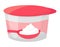 Yogurt cup with spoon vector illustration. Dairy product container, healthy food theme