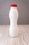 Yogurt plastic bottle isolated on background