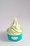 Yogurt soft ice cream gelato natural kiwi green