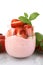 Yogurt strawberry