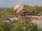 Yogyakarta, Indonesia - December 26, 2019: Tourists at Heha Sky View Gunung kidul