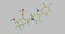 Yohimbine molecular structure isolated on grey