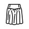 yoke skirt line icon vector illustration