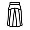 yoke skirt line icon vector illustration