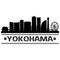 Yokohama city Icon Vector Art Design Skyline