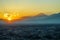 Yokohama city and Mount Fuji and dusk