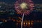 Yokohama Festival of fireworks from Yokohama Landmark Tower