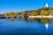 Yongan Bridge Buddhist White Stupa Beihai Lake Park Beijing Chin