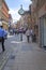 YORK, GREAT BRITAIN - SEPTEMBER 9, 2014: Coney Street is one of the old streets in the historic center of the city