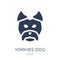 YORKIES dog icon. Trendy flat vector YORKIES dog icon on white b