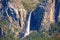 Yosemite Bridalveil fall waterfall at National Park