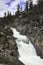 Yosemite Creek before dropping as a waterfall