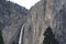 Yosemite falls, national, park, california view from Curry Village