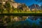 Yosemite Falls Reflection in the Merced River