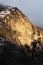 Yosemite granite wall in golden light