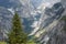 Yosemite mountain slopes and Ravines