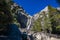 Yosemite mountain and waterfall view