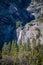 Yosemite mountain and waterfall view