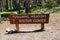 Yosemite National Park, CA - July 11, 2019: Sign for the Tuolumne Meadows Visitors Center, where park guests can buy gifts and get