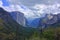 Yosemite National Park, Famous Tunnel View of El Capitan and Nevada Falls, Sierra Nevada, UNESCO World Heritage Site, California