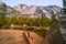 Yosemite National Park Mirror Lake next to iconic Half Dome