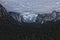 Yosemite National Park Panorama with Dramatic Sky