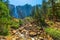 Yosemite Nevada Fall from Mist Trail