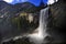 Yosemite& x27;s Vernal Falls Crash in a Spray of Sunlight