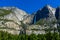 Yosemite Upper and Lower Falls in the Yosemite National Park, California, USA