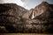 Yosemite - Upper And Lower Yosemite Falls During Spring Runoff