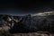 Yosemite Valley on a moonlit night