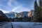Yosemite Valley Rock Formations at winter - Yosemite National Park, California, USA