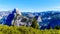 The Yosemite Valley in the Sierra Nevada Mountains with the famous Half Dome granite rock formation on the left