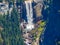 Yosemite Waterfall Landscape From Glacier Point
