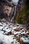 Yosemite Waterfalls in winter, Yosemite national park, CA, USA.
