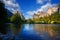 Yosemites Rocks and Merced River