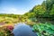 Yoshikien Garden in Nara is a major tourist attraction, japanese garden with teahouse, Japan