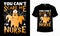 You Can\\\'t Scare Me I\\\'m a Nurse - Happy Halloween nurse t-shirt design vector template.