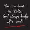 You can trust the Bible, God always keeps His word - motivational quote lettering, religious poster