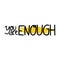 You are enough. Mental Health. Motivational and Inspirational quote. Positive thoughts lettering. Psychology calligraphy.