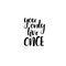 You only live once. Handwritten phrase. Lettering design. Vector inscription isolated on white background.