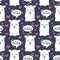 You are llamazing llama seamless pattern. Cute llama drawing w