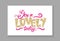 You so Lovely Today Graffiti Vector Illustration