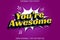 You\\\'re Awesome With Comic Style Editable Text Effect